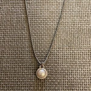 David Yurman Pearl Necklace with Dimonds